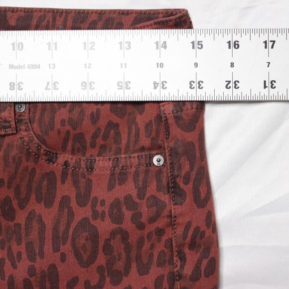 Joe’s Jeans The Charlie High Rise Skinny Ankle Leopard Print Jeans Sz 29 - Picture 8 of 8